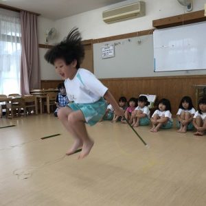 2023.09.22   体操教室☆縄跳び練習中！！～さくらぐみ～